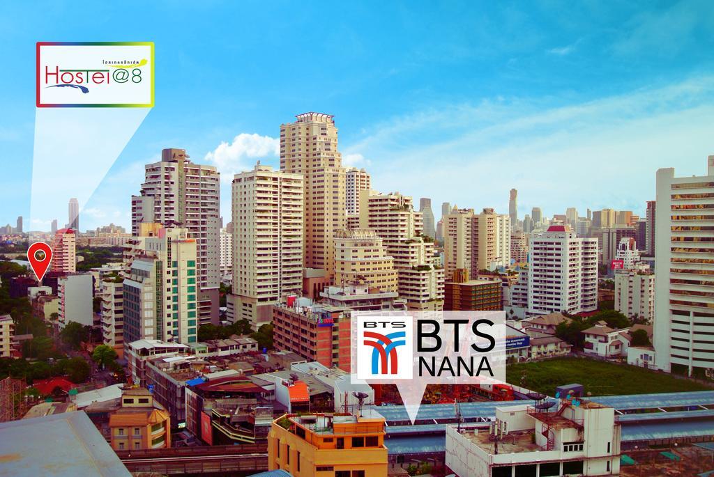 Hostel 8 Sukhumvit Soi 8 Bangkok Bagian luar foto